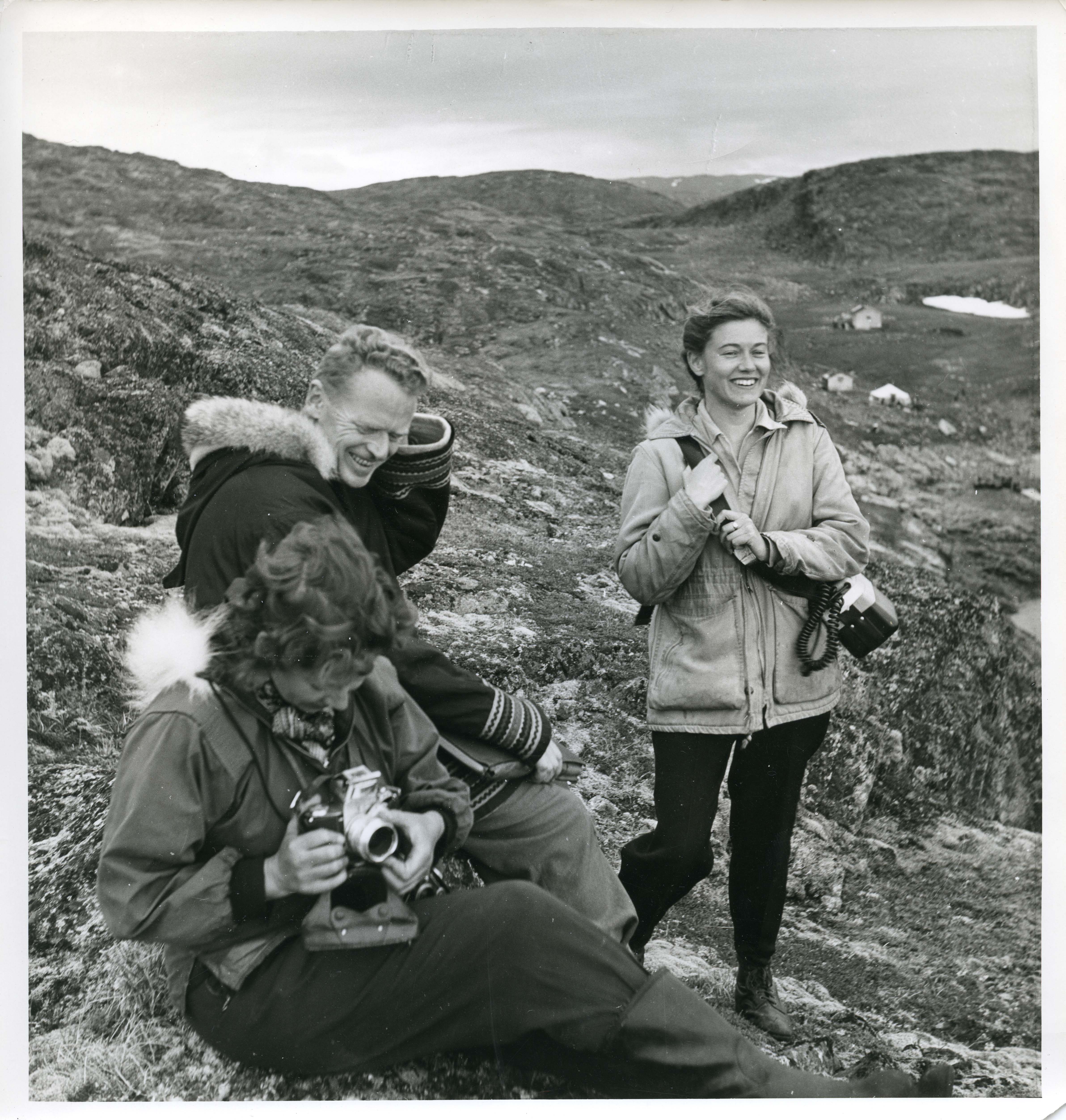 Rosemary Gilliat, Bill Larmour, and Barbara Hinds in Port Burwell